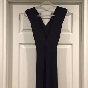 Black Jumpsuit with Cross Back